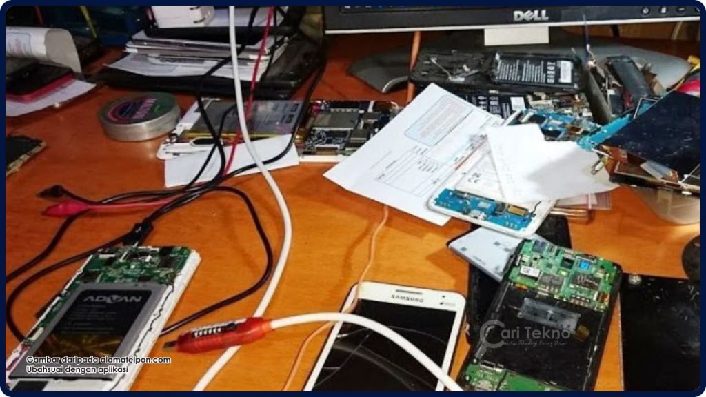 baiki hp ke pusat service