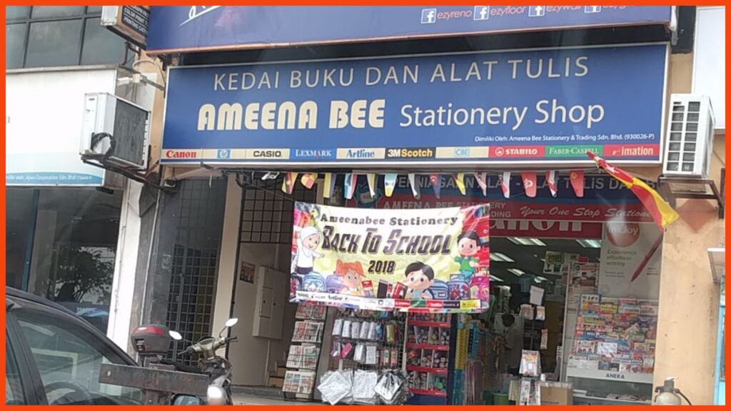 kedai alat tulis shah alam ameena bee stationery & trading sdn bhd @ seksyen 7