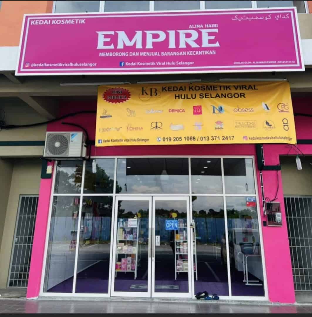 Alinahairi Empire | Kedai Kosmetik Viral Hulu Selangor Kedai Kosmetik Selangor
