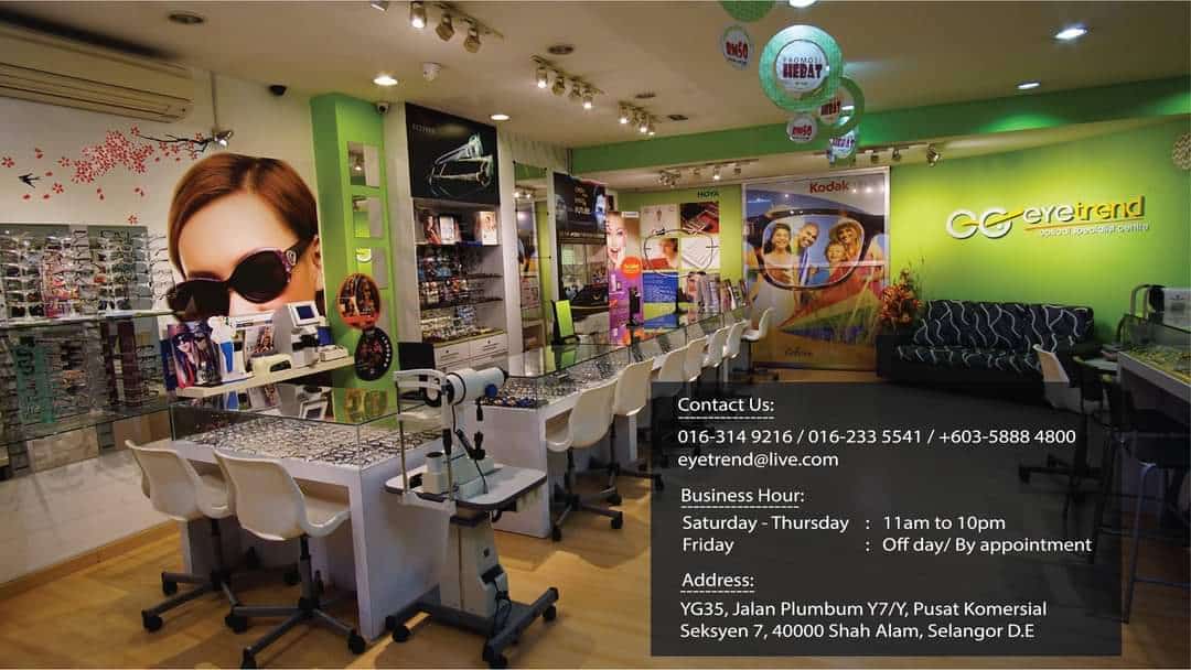 Eye Trend Optical Specialist Centre Kedai Cermin Mata Shah Alam