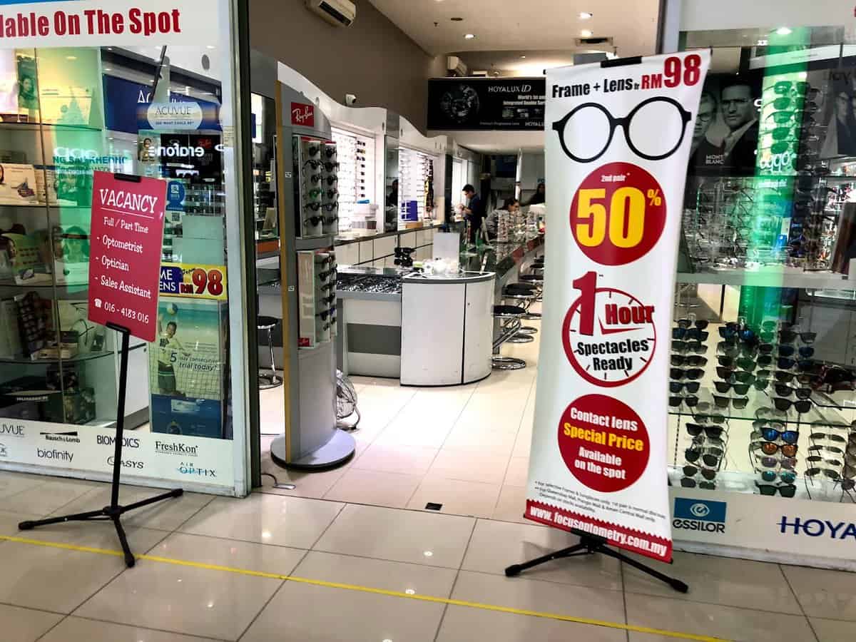 Focus Optometry Sdn. Bhd. (Prangin Mall) Kedai Cermin Mata Penang