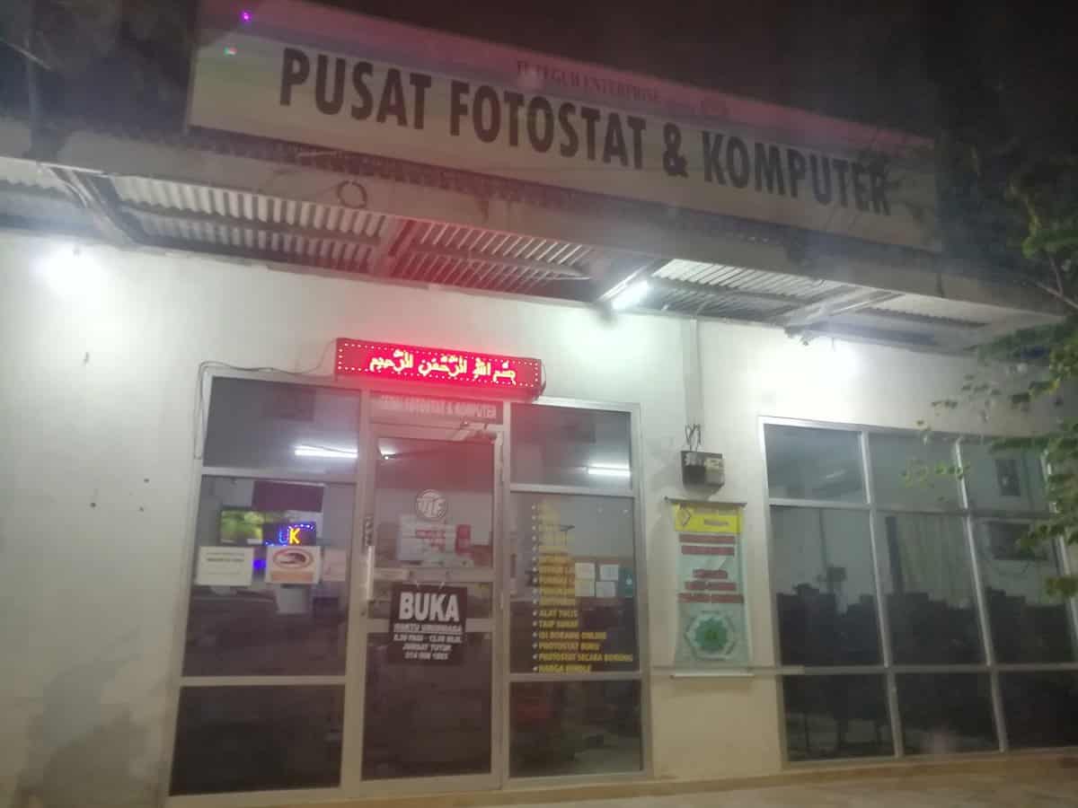 KEDAI FOTOSTAT & KOMPUTER TF TEGUH 2 Kedai Fotostat Terengganu