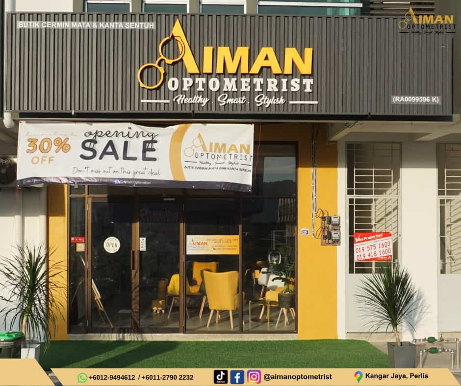 Kedai Cermin Mata Aiman Optometrist Kangar Kedai Cermin Mata Perlis