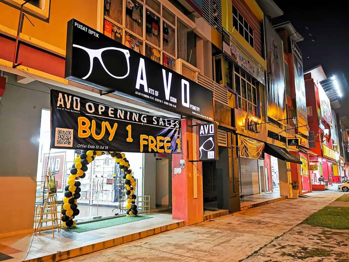 Kedai Cermin Mata Arts of Vision Optometry (AVO) Kedai Cermin Mata Shah Alam