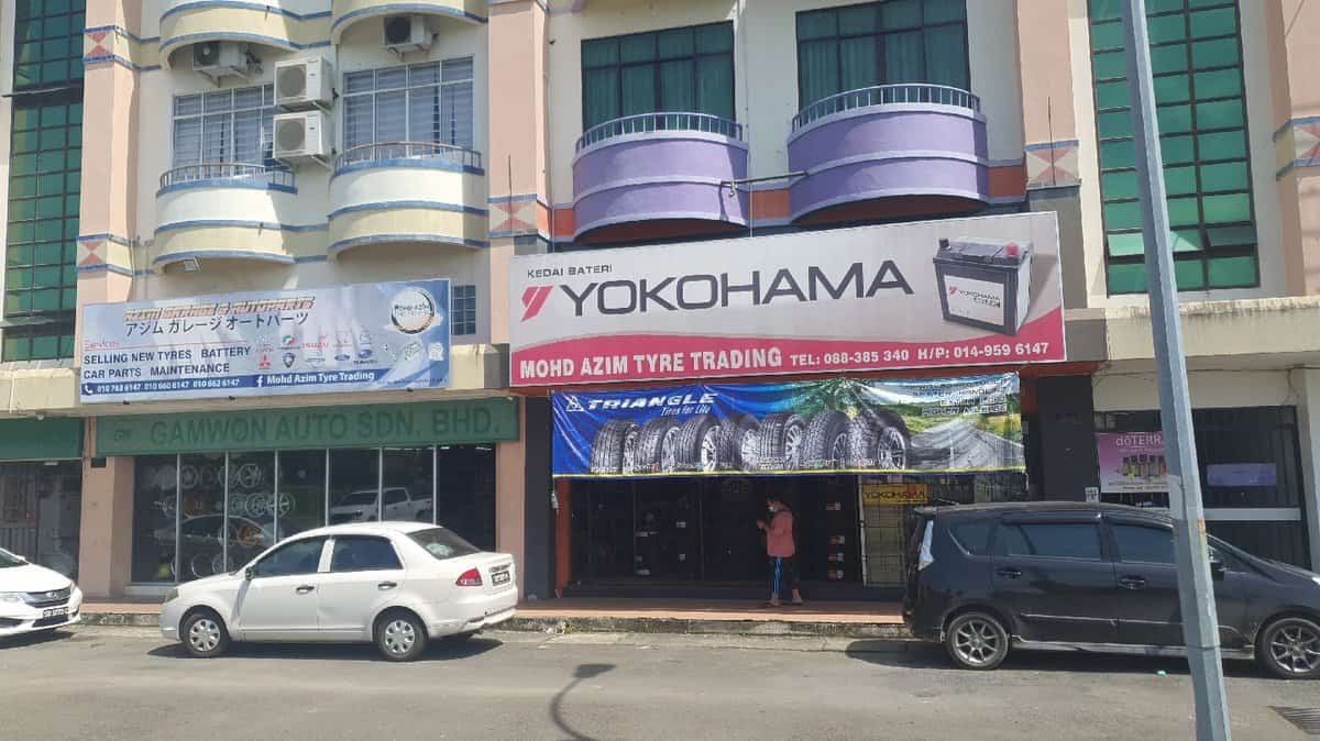 Mohd Azim Tyre Trading (dimiliki oleh Syarikat Yaser Azim Tyre Trading Sdn Bhd) Kedai Tayar Sabah