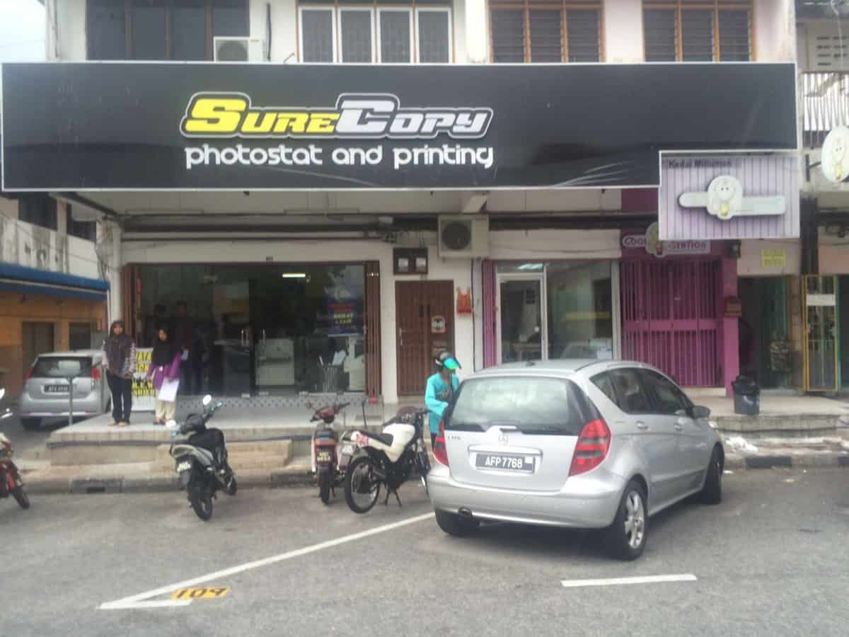 Sure Copy Percetakan Dan Photostat Kedai Fotostat Di Perak