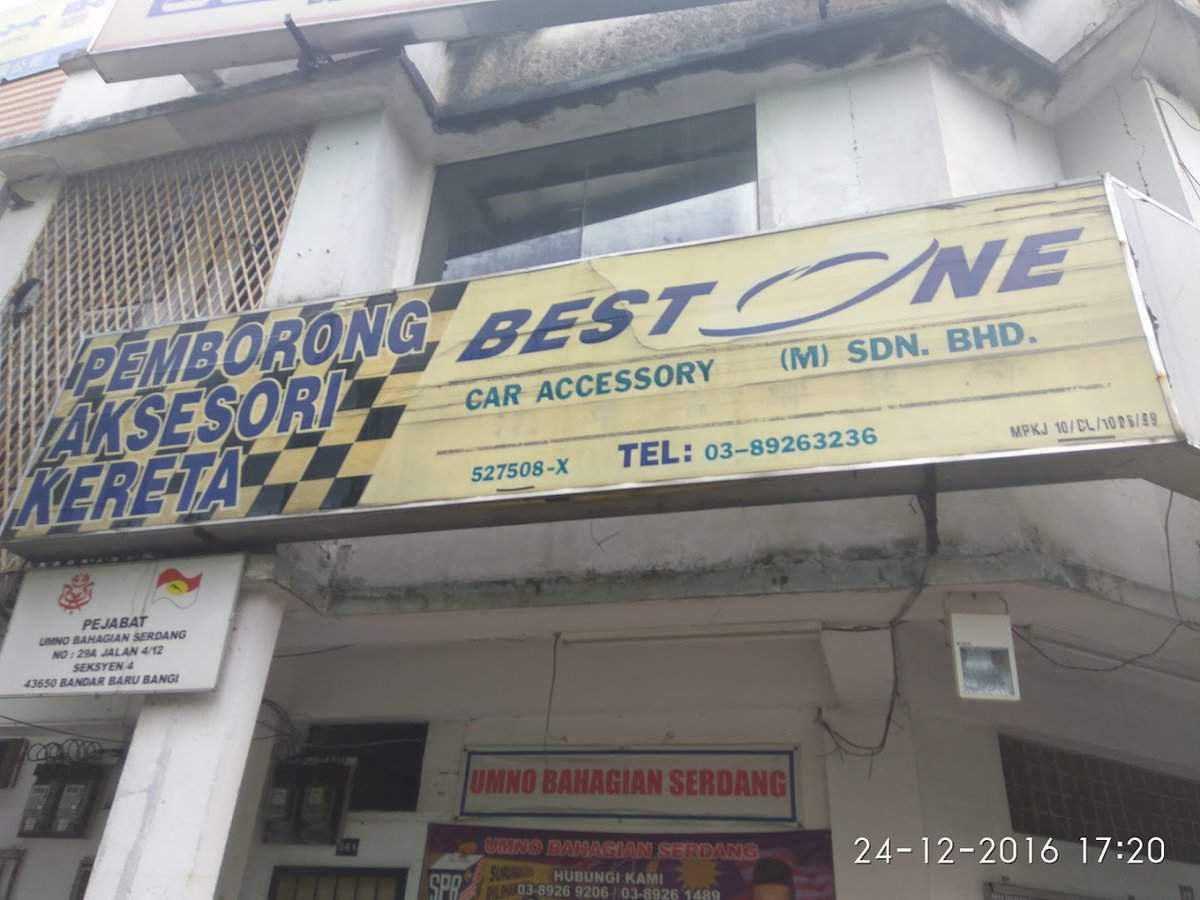 best one car accessory sdn. bhd Kedai Aksesori Kereta Bangi