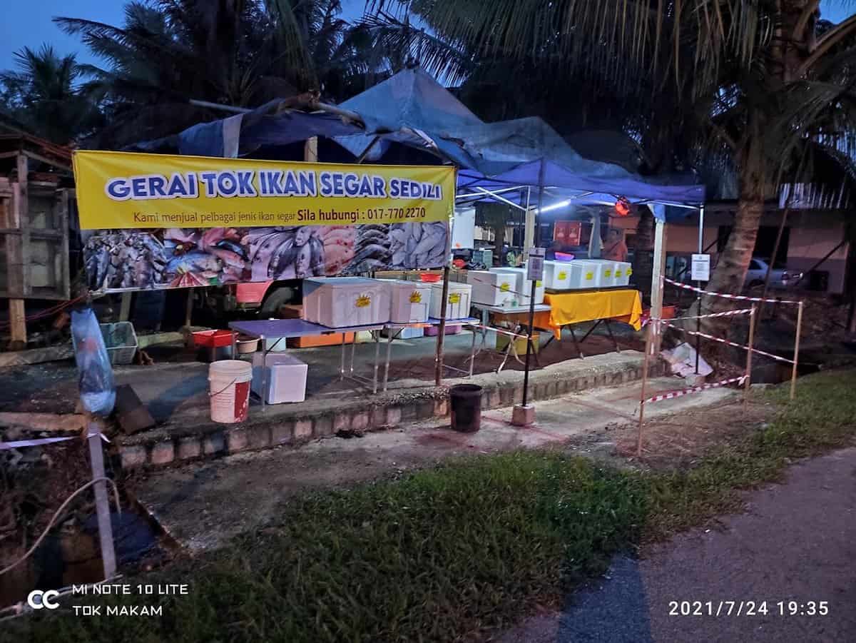 Gerai Tok Ikan Segar Sedili Kedai Pancing Kota Tinggi