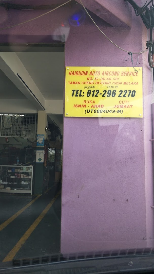 Hairudin Auto Aircond Service Kedai Aircond Melaka