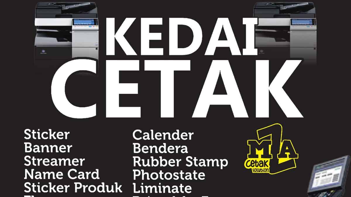 MZA CETAK Kedai Sticker Kedah