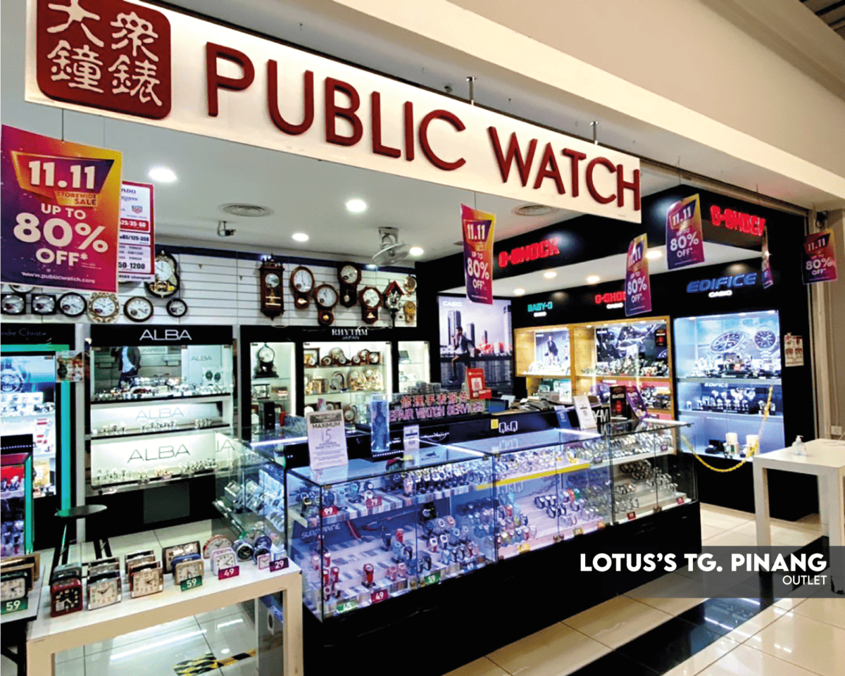 Public Watch Lotus's Tanjung Pinang Kedai Jam Penang