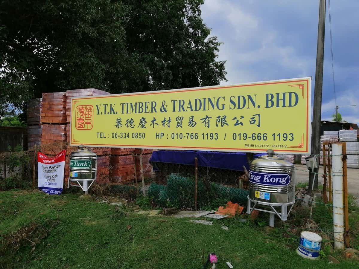 YTK Timber & Trading Sdn Bhd Kedai Bahan Binaan Melaka